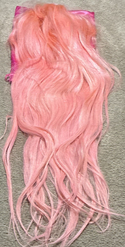 Light pink human hair - 36”,