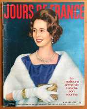 ►JOURS DE FRANCE 415/1962- REINE FABIOLA- CLAUDINE AUGER- DENEUVE- BECAUD- DIOR