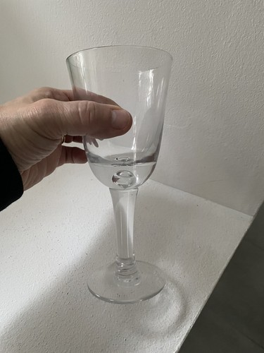 Verre pied avec bulle - avec,