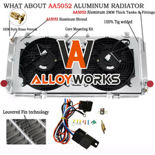 2 Row Radiateur SHROUD FAN