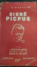 Simenon Georges . Signé Picpus . Gallimard . Collection Couverture Rouge . 1950