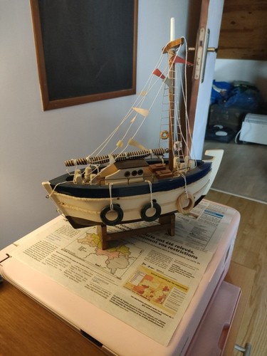 Maquette navale bateau bois - navale,