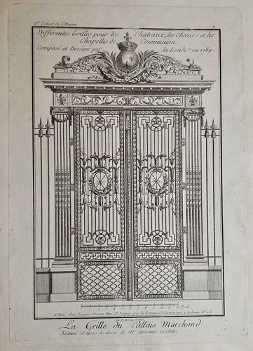 Grille fer forgé - du, palais