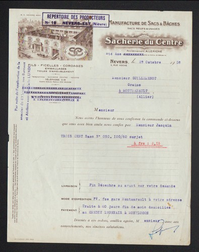 Nevers usine sacs - (58), &