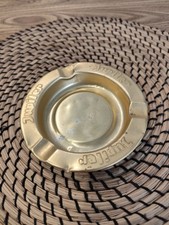old advertising ashtray Jupiler vintage beer metal, aluminum gold gold