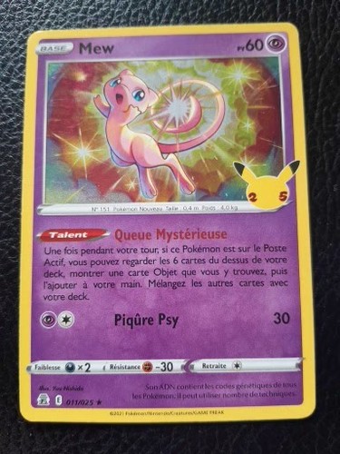 Mew holo 60pv 011 - holo, carte
