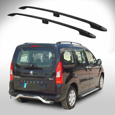 PEUGEOT PARTNER TEPEE Aluminium Roof Bars - Roof Rails Set BLACK 2008- Onwards