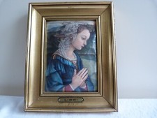 Tableau martelé HELCA cadre doré à la feuille "La Vierge" par Filippino Lippi