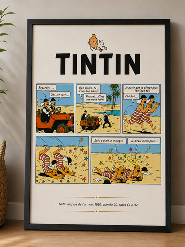 Magnifique cadre tintin 30 - cadre, 20*30