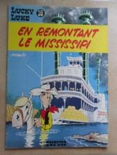 LUCKY LUKE N° 16 EN REMONTANT LE MISSISSIPI BD BROCHE MORRIS DUPUIS en 1983