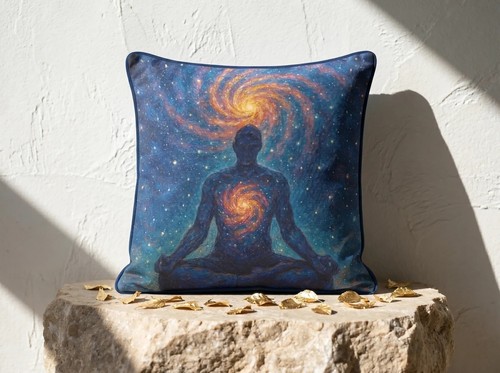 Coussin chakra univers - ,, housse
