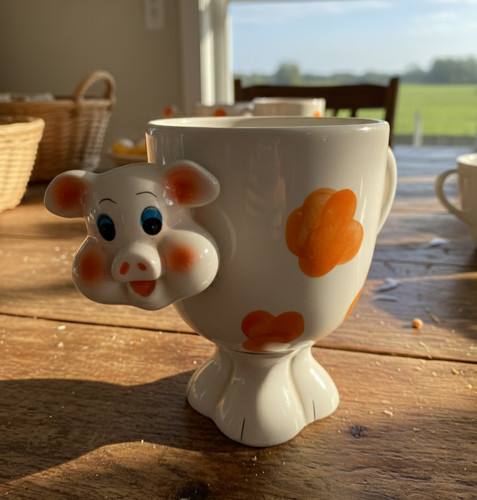Tasse cochon orange mug - tasse,