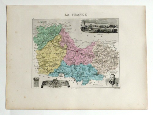 Côtes nord carte - du,