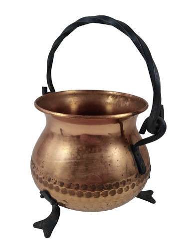 Ancien chaudron cuivre - ancien, en