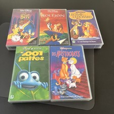 Lot De K7 Video Vhs Walt DISNEY 5 Enregistrements Originaux