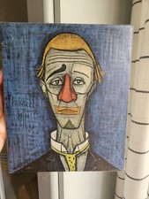 BERNARD BUFFET 55 "TETE DE CLOWN" ON CANVAS PRINT   