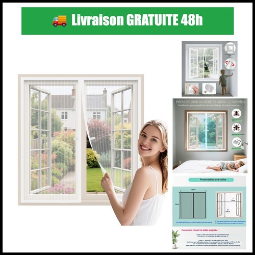 Moustiquaire porte magnétique - porte,