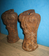 Paire 2 Anciens Pieds de