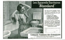 Publicité ancienne appareils sanitaires Standard 1936 issue de magazine