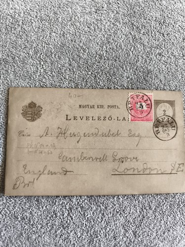 Carte postale hongrie 1903 - carte,