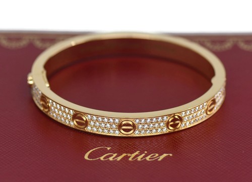 Cartier diamond pave 18k - diamond,