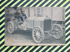 Old postcard COURSE AUTOMOBILE RACING CAR DRIVER CAR Gabriel on 130 hp from DIETRICH