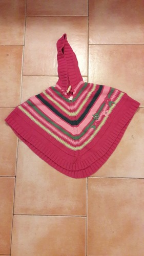 Poncho rose vert - poncho, et