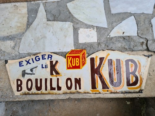 Ancienne plaque emaillee - ancienne,