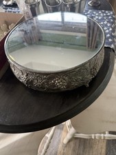 vintage silver-plated mirrored
