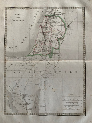 Rare carte ancienne - -, la