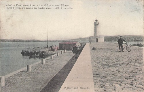 Port bouc mole - bouc, phare