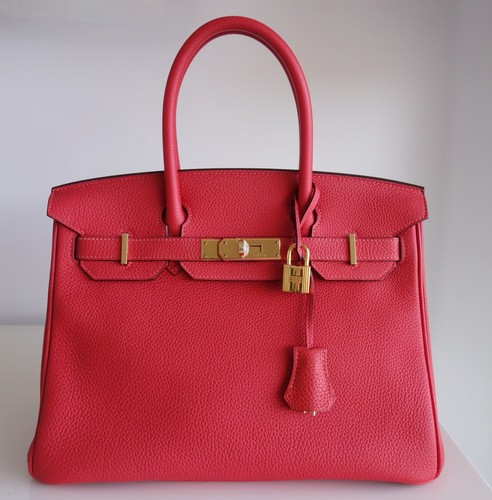 Sac hermes birkin - hermes, rouge