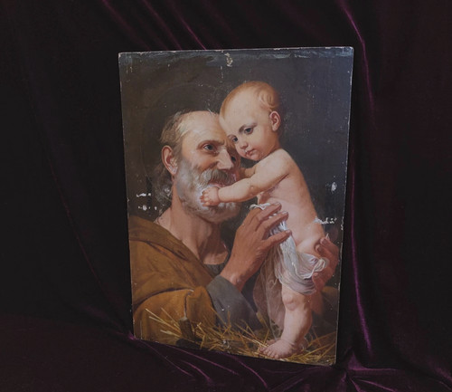 Tableau ancien peinture huile - ancien,