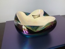 Cendrier / vide-poche en céramique irisée Verceram - modèle 6114 - années 50-60