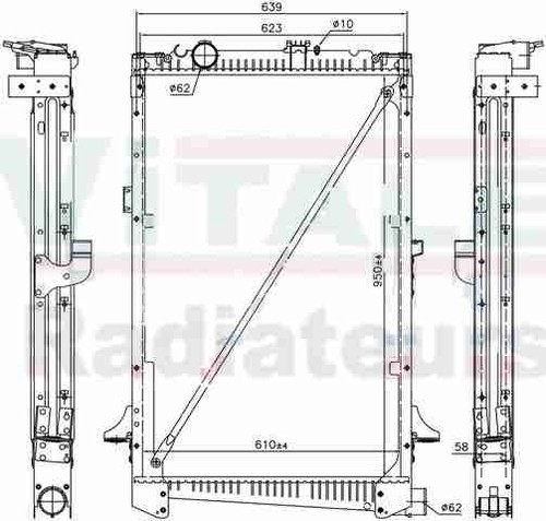 Radiateur eau daf cf85 - radiateur,