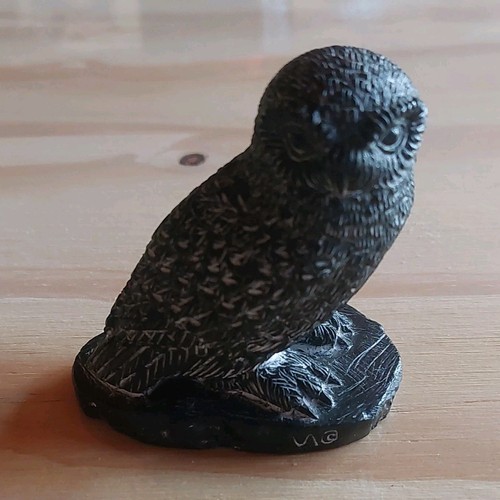 Statuette chouette sur socle