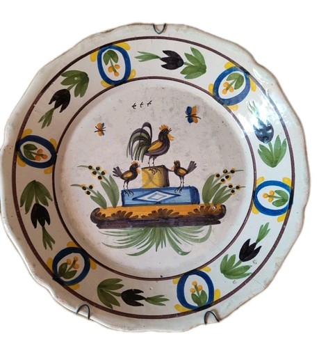 Assiette ancienne faïence - ancienne,