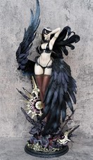 Albedo Overlord Sexy Ange Figurine Statue Hentai Ailes Noires Trône Sombre Nue X
