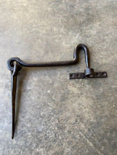 Ancien crochet 22 cm, en fer pour porte volet grille,ferrure serrure penture