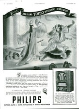 Vintage Philips 1935 Magazine Issue Radio Advertising
