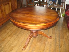 table ronde merisier massif