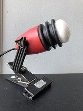 Vintage Applique Lampe Spot à Pince Design STILPLAST Rouge Style Memphis Pantone