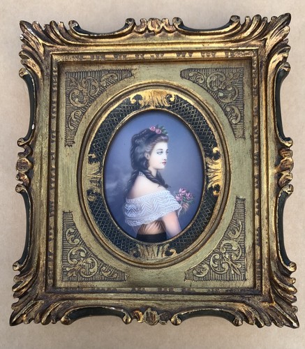 Peinture miniature portrait - peinture, miniature,