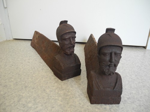 Chenets anciens fonte xixe - chenets,