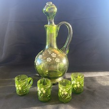 Ancienne carafe Et 4 verres en