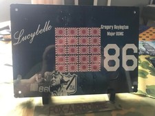 PLAQUE ALU COMMEMORATIVE DU