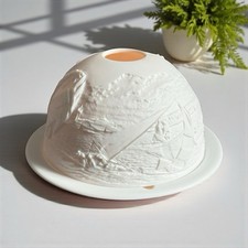 Bernardaud Limoges Photophore Lithophanie La Mer - Porcelain France