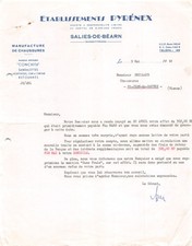 1961 MANUFACTURE DE CHAUSSURES ETS PYRENEX A SALIES DE BEARN - M. DRILLAUD A