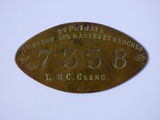 Plaque de métier -PORTEUR AUX