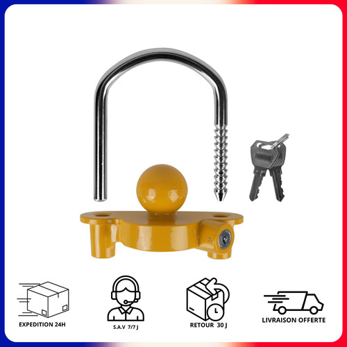 Antivol remorque tête - remorque,